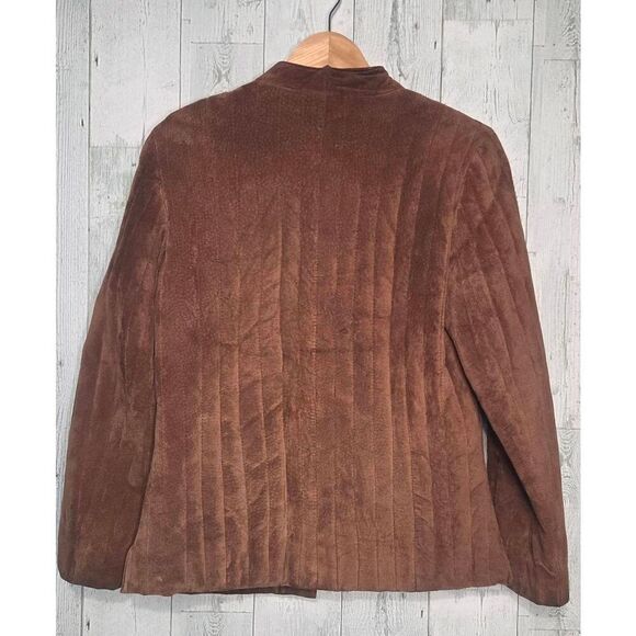 VTG 70s Le Soleil Leather Suede Jacket Brown Sz. 7/8 - Picture 3 of 9